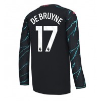 Dres Manchester City Kevin De Bruyne #17 Tretina 2023-24 Dlhy Rukáv